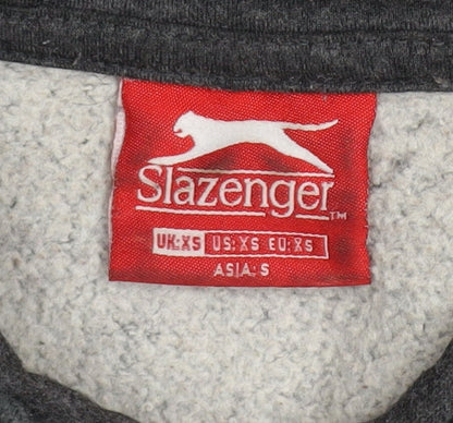 Mens UK Size XS Slazenger Grey Pullover Hoodie