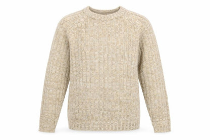 Mens UK Size L HIOS Knitwear Beige Pullover Jumper