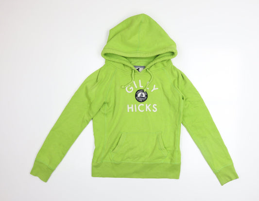 Womens UK Size M Gilly Hicks Green Pullover Hoodie