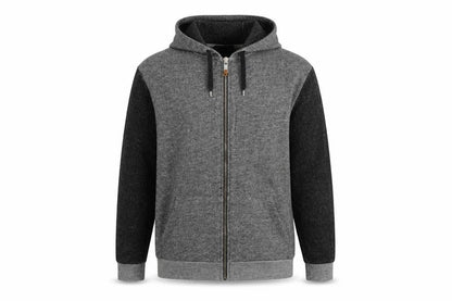 Mens UK Size M River Island Grey Full Zip Hoodie
