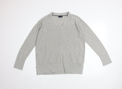 Mens UK Size M Tommy Hilfiger Grey Pullover Jumper