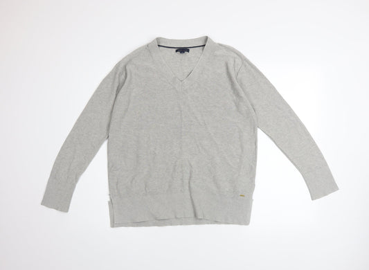 Mens UK Size M Tommy Hilfiger Grey Pullover Jumper
