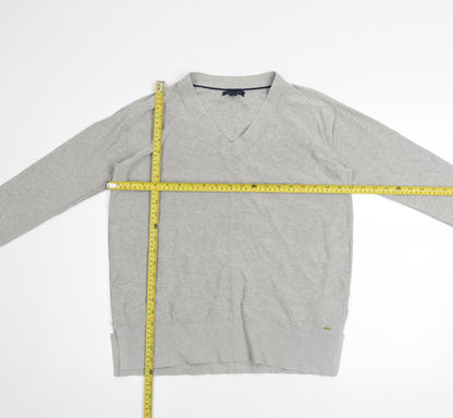 Mens UK Size M Tommy Hilfiger Grey Pullover Jumper