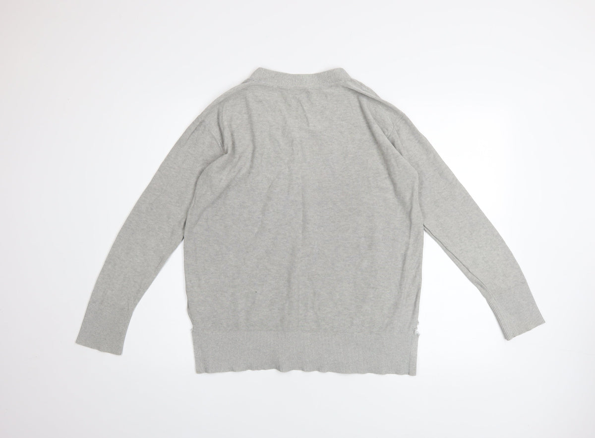 Mens UK Size M Tommy Hilfiger Grey Pullover Jumper