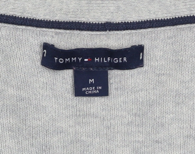 Mens UK Size M Tommy Hilfiger Grey Pullover Jumper