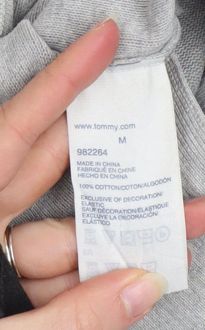 Mens UK Size M Tommy Hilfiger Grey Pullover Jumper