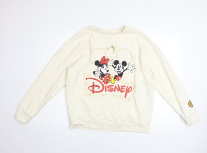 Womens UK Size S Disney Ivory Pullover Sweatshirt