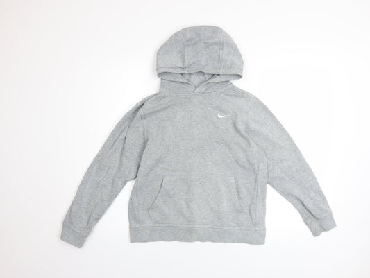 Boys UK Size 12-13 Years Nike Grey Pullover Hoodie