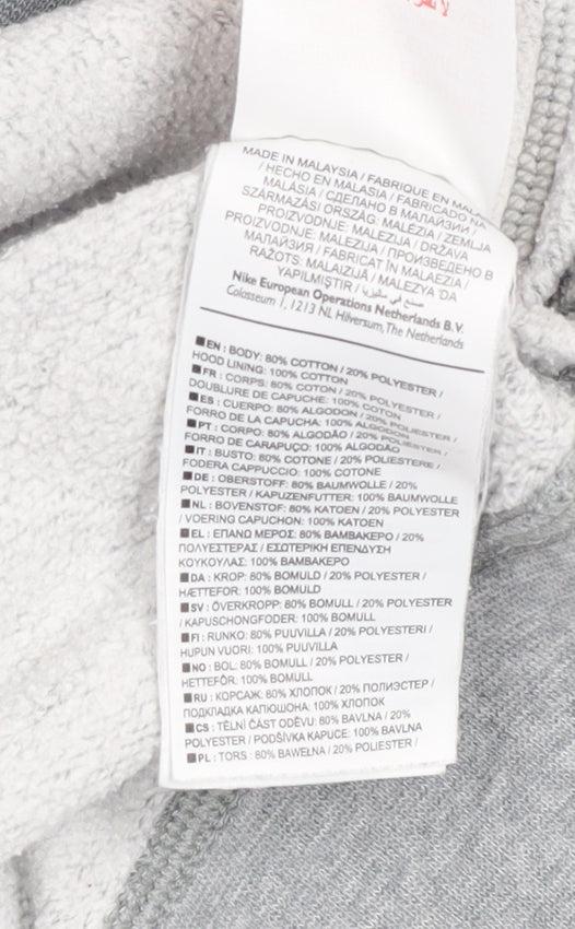 Boys UK Size 12-13 Years Nike Grey Pullover Hoodie
