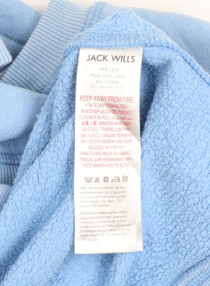 Womens UK Size 8 Jack Wills Blue Pullover Sweatshirt