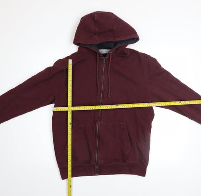 Mens UK Size M Crew Clothing Company Brown Full Zip Hoodie