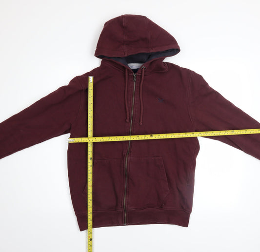 Mens UK Size M Crew Clothing Company Brown Full Zip Hoodie
