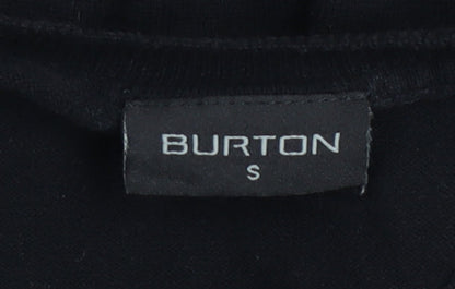 Mens UK Size S Burton Black Pullover Jumper