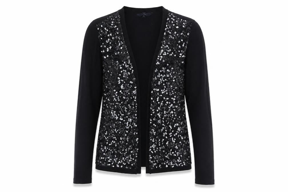 Womens UK Size L Jasper Conran Black Cardigan Jumper