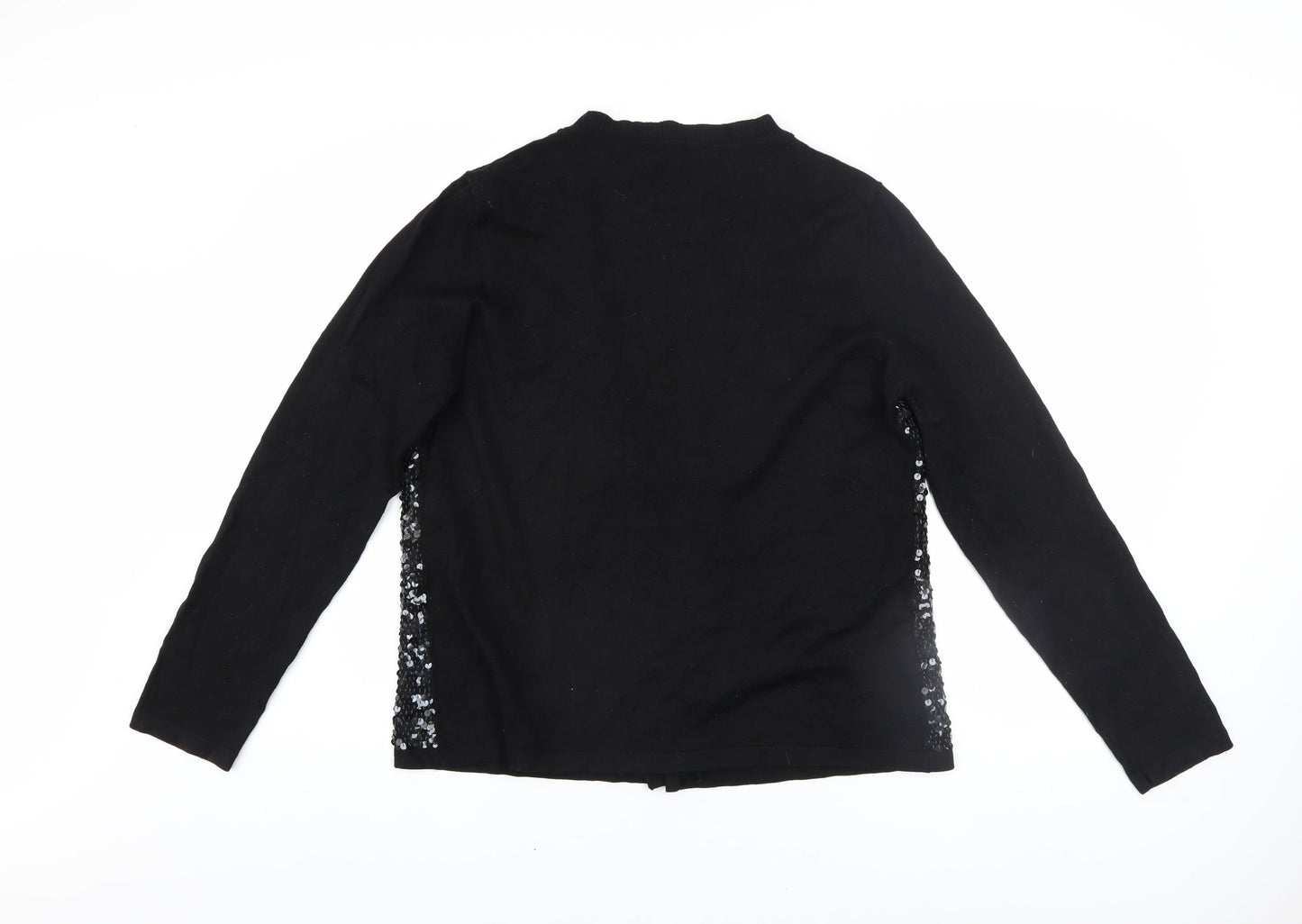 Womens UK Size L Jasper Conran Black Cardigan Jumper