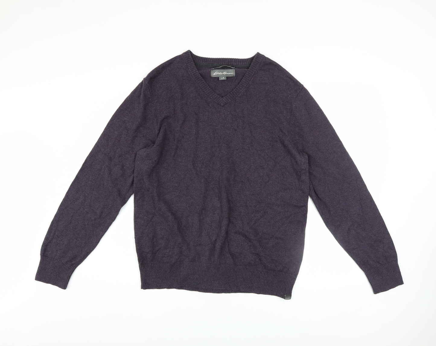 Mens UK Size M Eddie Bauer Purple Pullover Jumper
