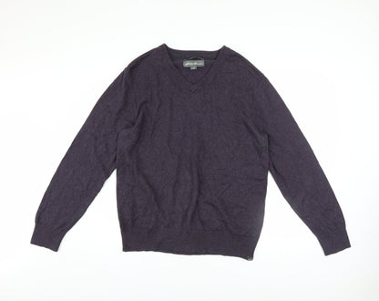 Mens UK Size M Eddie Bauer Purple Pullover Jumper