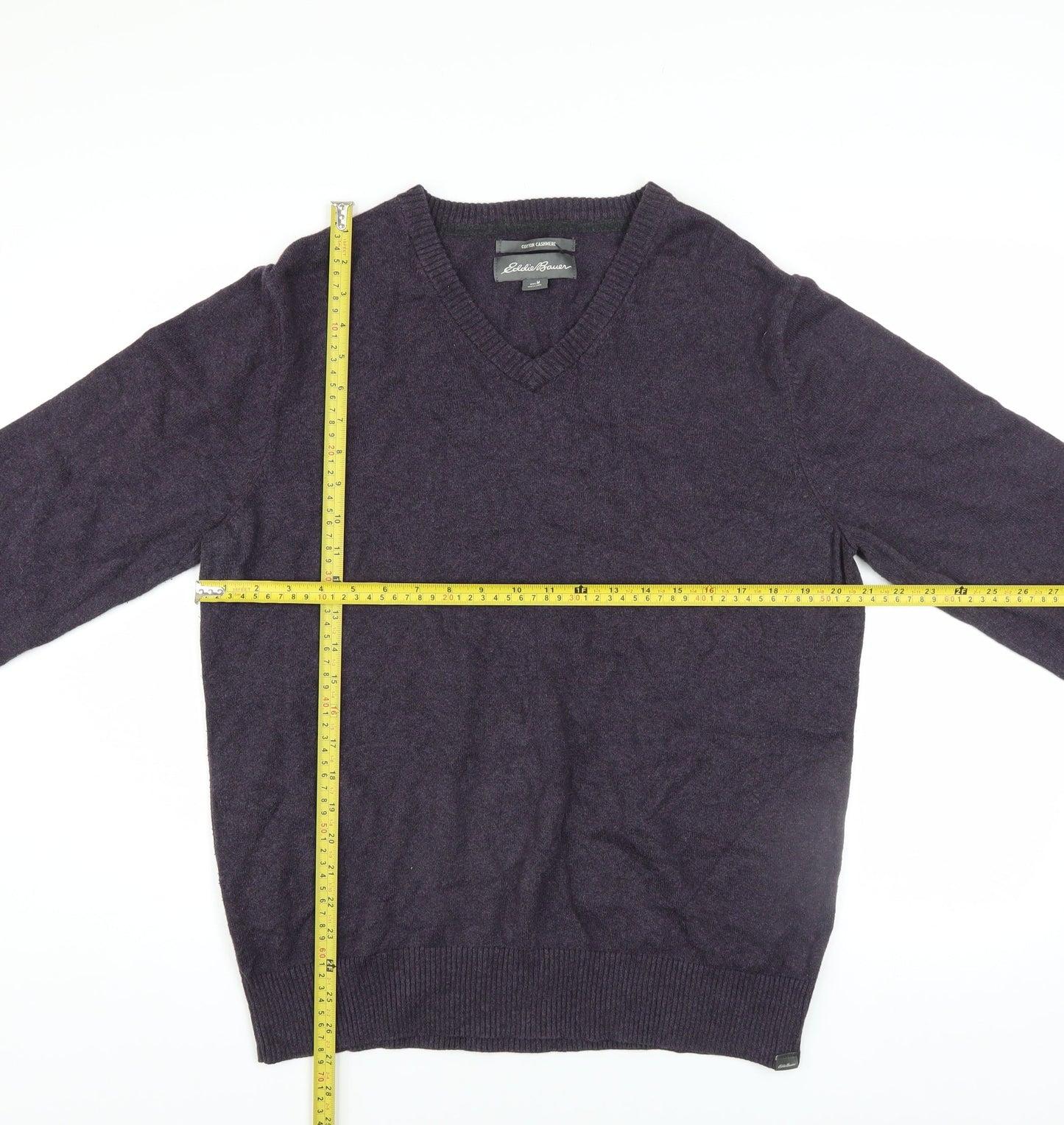 Mens UK Size M Eddie Bauer Purple Pullover Jumper
