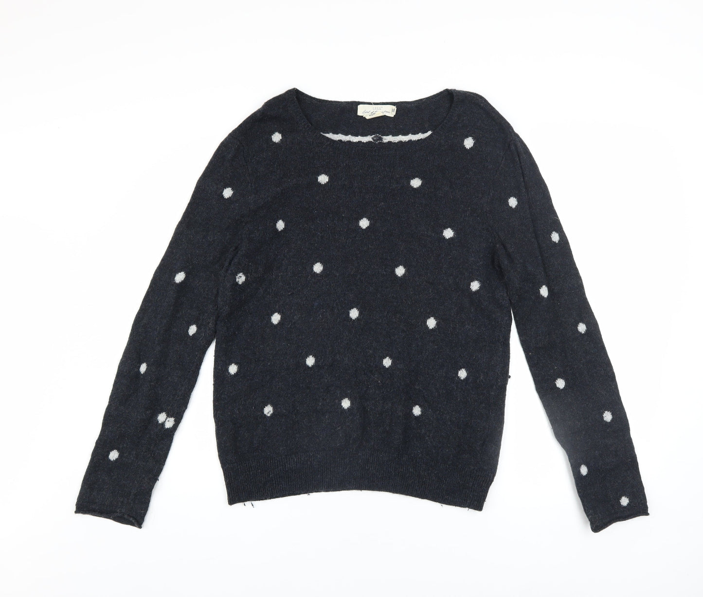 Womens UK Size M L.O.G.G. Black Pullover Jumper