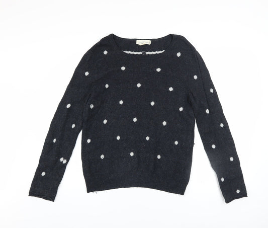 Womens UK Size M L.O.G.G. Black Pullover Jumper