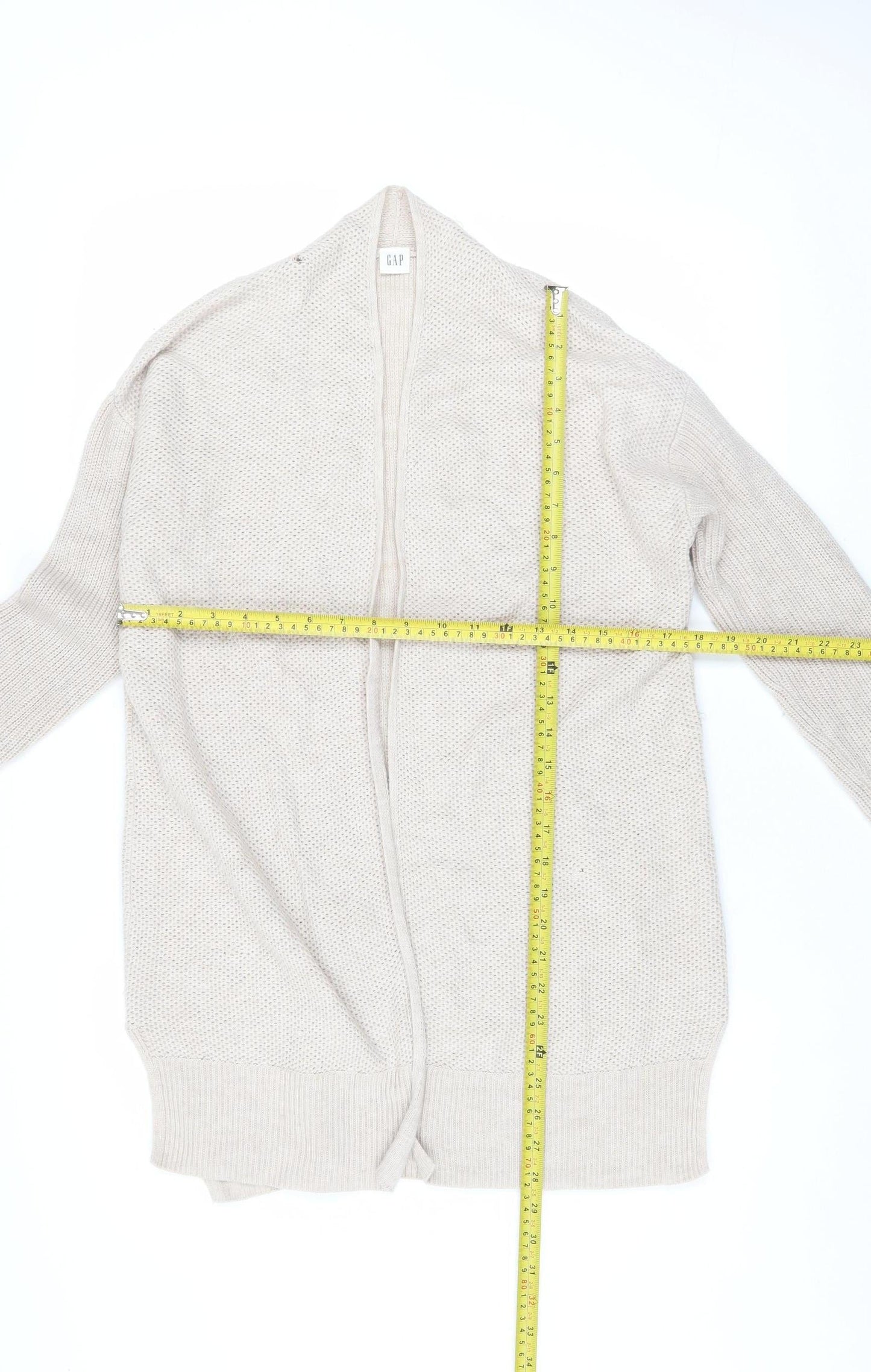 Womens UK Size S Gap Beige Cardigan Jumper