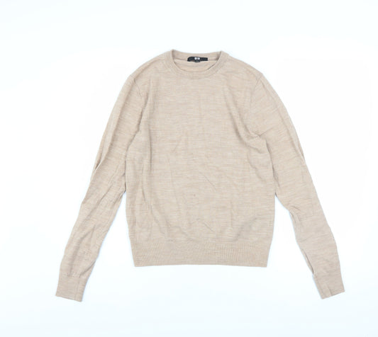 Womens UK Size XS Uniqlo Beige Pullover Jumper