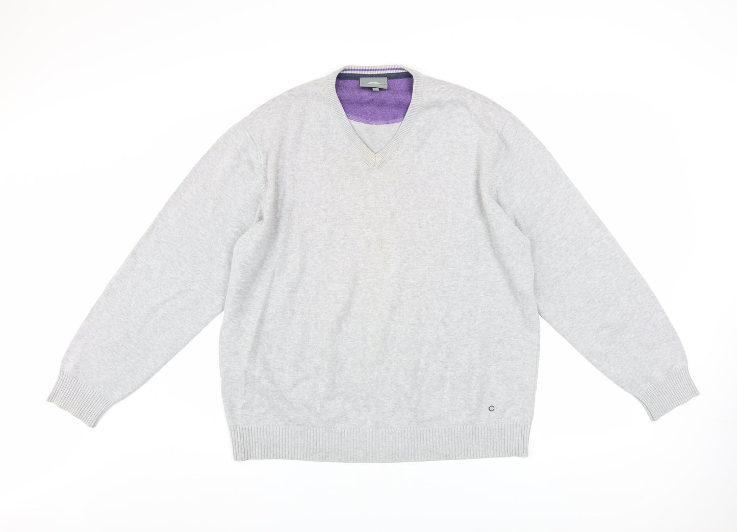 Mens UK Size 2XL Peter Gribby Grey Pullover Jumper
