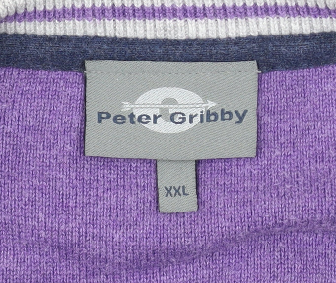 Mens UK Size 2XL Peter Gribby Grey Pullover Jumper