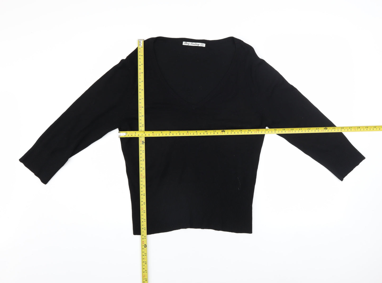 Womens UK Size 14 Bay Trading Black Pullover Jumper