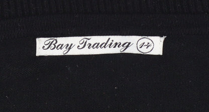 Womens UK Size 14 Bay Trading Black Pullover Jumper