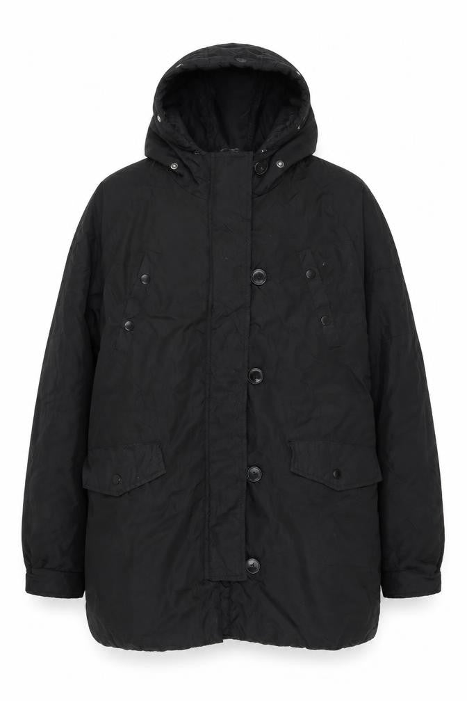 Womens UK Size 12 Boohoo Black Puffer Jacket