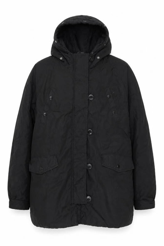 Womens UK Size 12 Boohoo Black Puffer Jacket