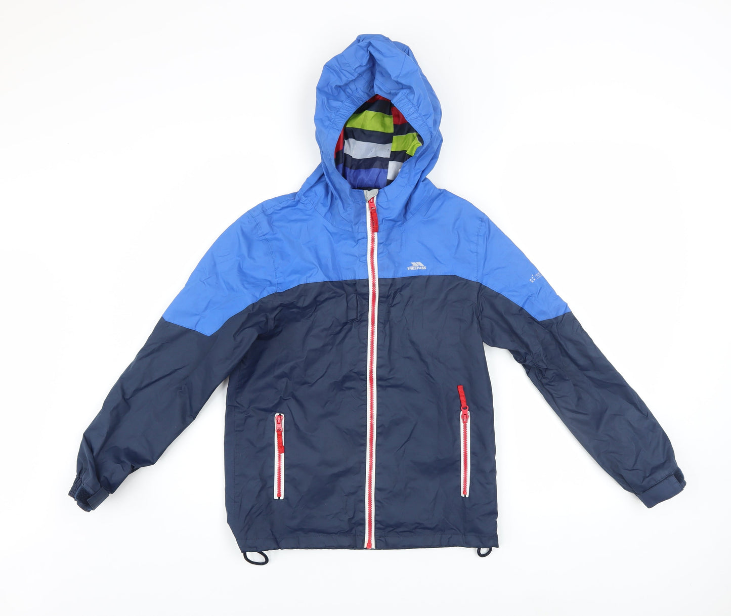 Boys UK Size 9-10 Years Trespass Blue Windbreaker Coat