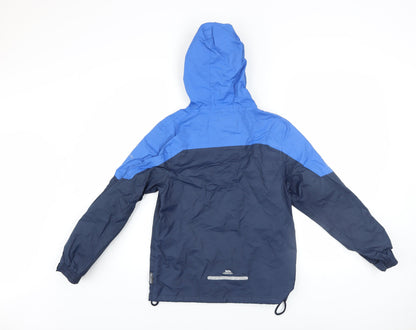 Boys UK Size 9-10 Years Trespass Blue Windbreaker Coat
