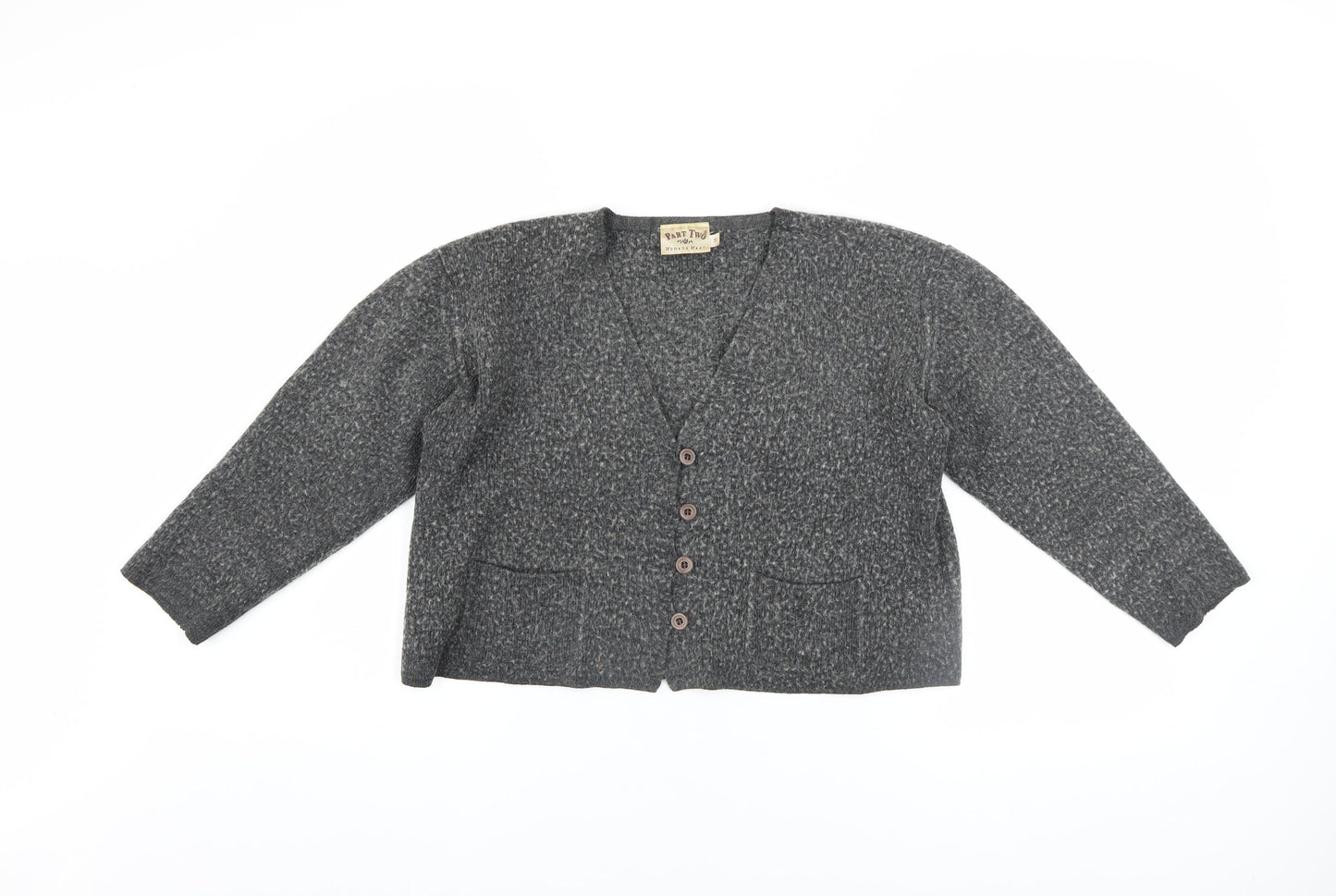 Womens UK Size S Part Two Grey Cardigan Jumper
