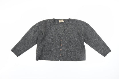 Womens UK Size S Part Two Grey Cardigan Jumper