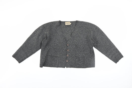 Womens UK Size S Part Two Grey Cardigan Jumper