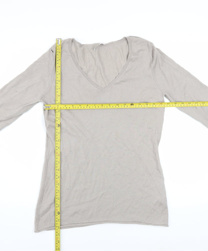 Womens UK Size L The White Company Beige Pullover Jumper