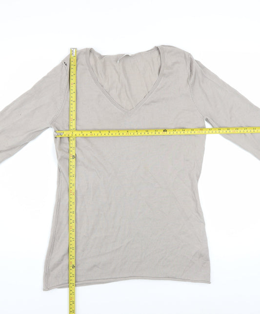 Womens UK Size L The White Company Beige Pullover Jumper