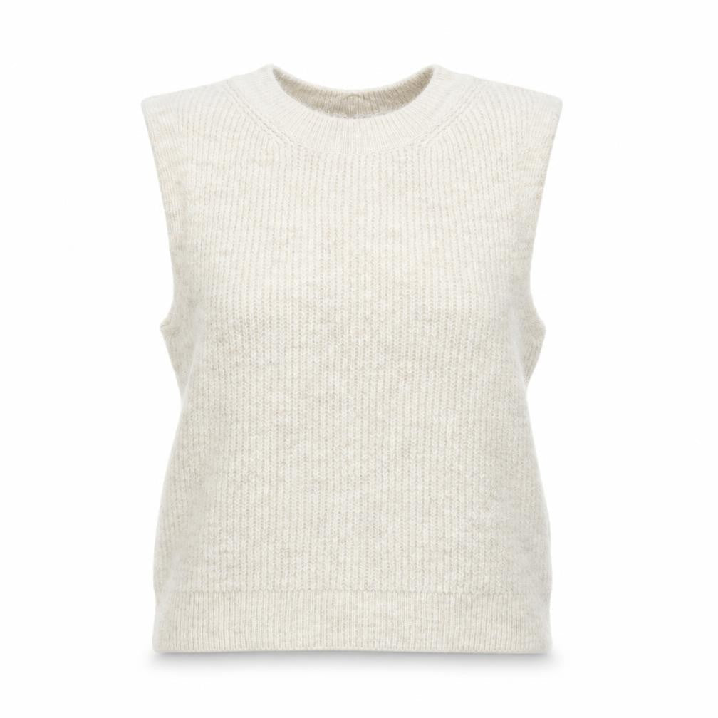 Womens UK Size M VERO MODA Beige Vest Jumper