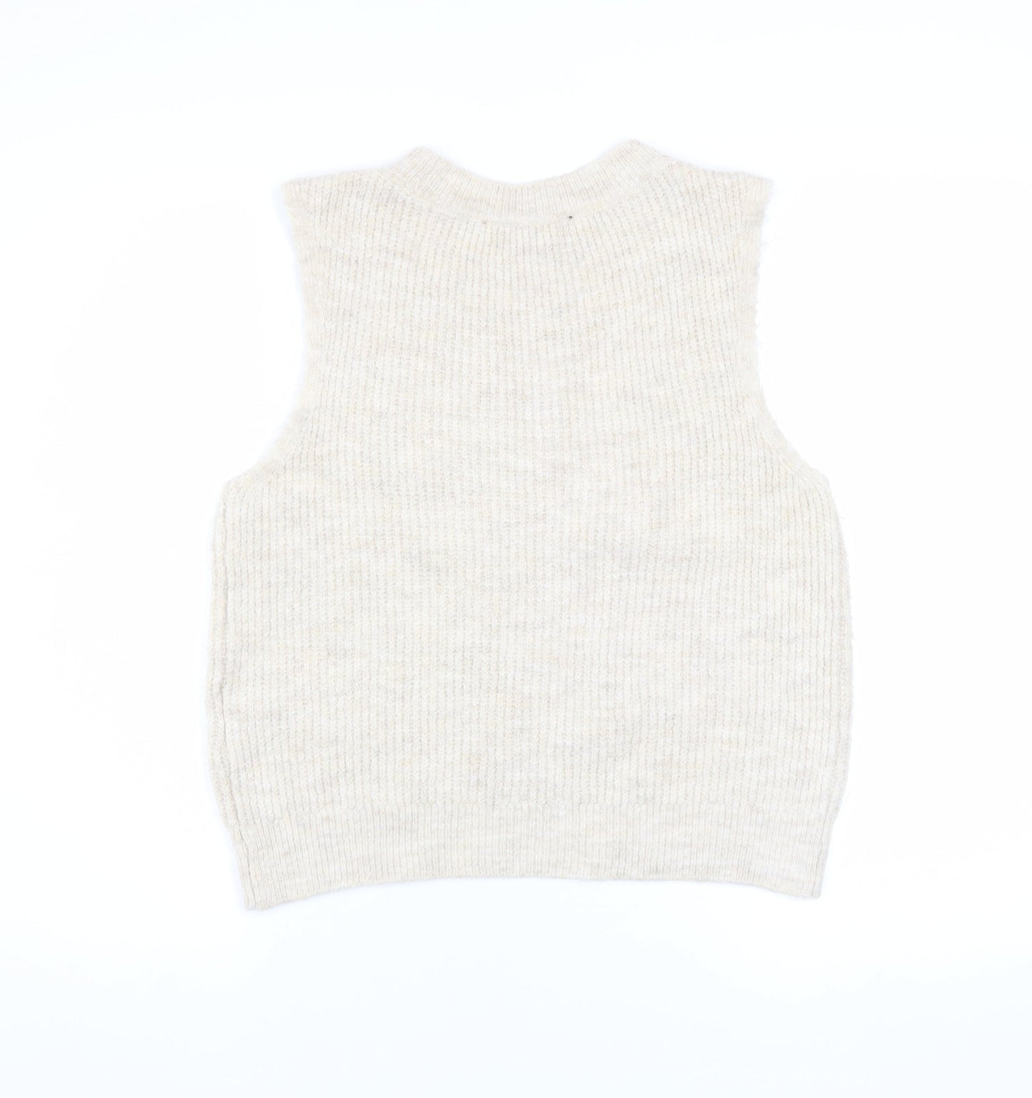 Womens UK Size M VERO MODA Beige Vest Jumper