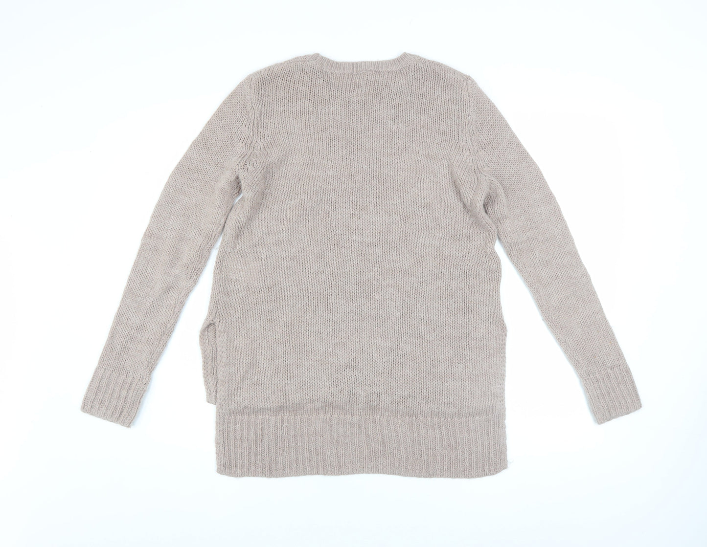 Womens UK Size XS H&M Beige Pullover Jumper