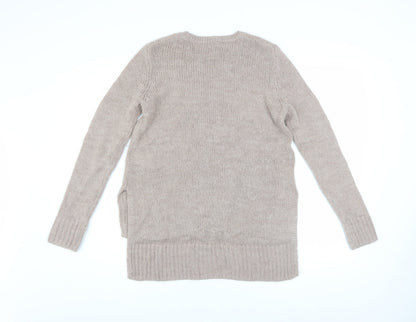 Womens UK Size XS H&M Beige Pullover Jumper
