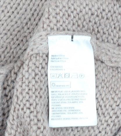 Womens UK Size XS H&M Beige Pullover Jumper