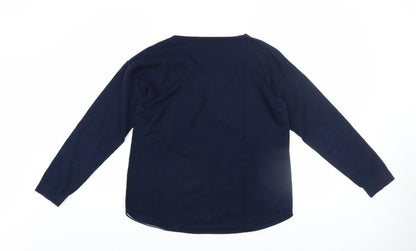 Womens UK Size 12 White Stuff Blue Pullover Jumper