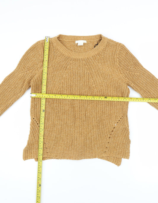 Womens UK Size XS H&M Beige Pullover Jumper