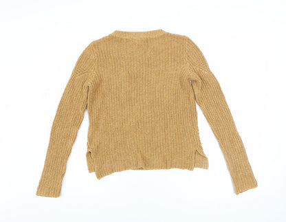Womens UK Size XS H&M Beige Pullover Jumper