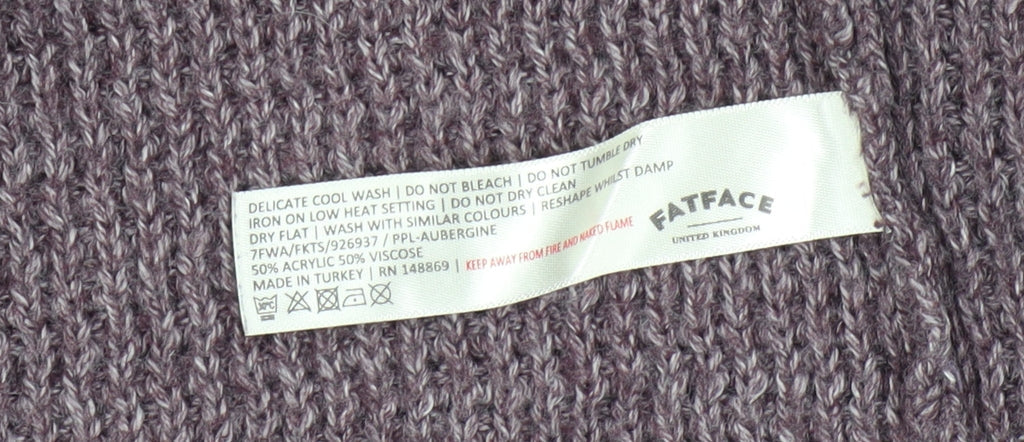 Womens UK Size 6 FatFace Purple Cardigan Jumper