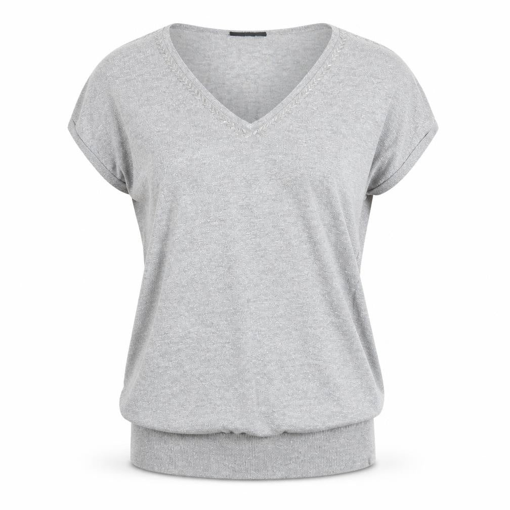 Womens UK Size S Wallis Grey Basic Blouse