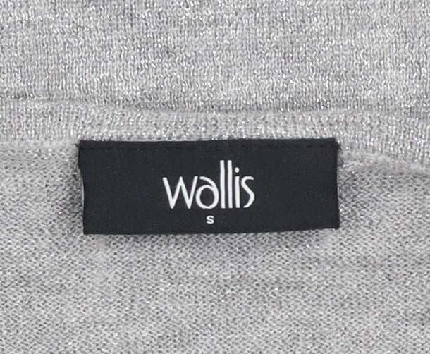 Womens UK Size S Wallis Grey Basic Blouse